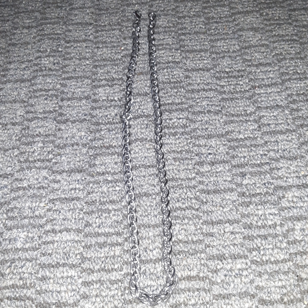 Mens Stainless Steel Chain W/ Matching Bracelet